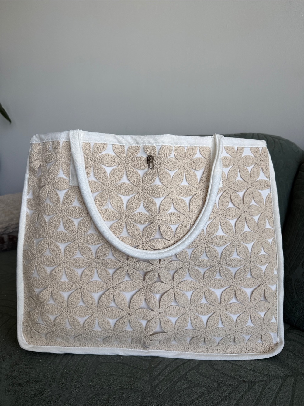 PatBO Exclusive Crochet Lace Tote Bag